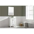 thumbnail image 3 of Valentino 24" Single Sink Bathroom Vanity in White with Porcelain integrated Countertop and Sink, 3 of 10