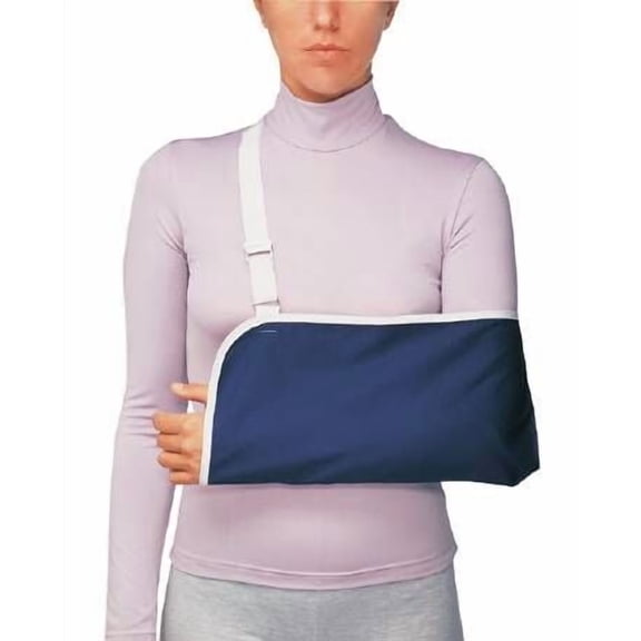 Procare Arm Sling Deep Pocket Economy Buckle Closure Medium Blue / White, 1 Each