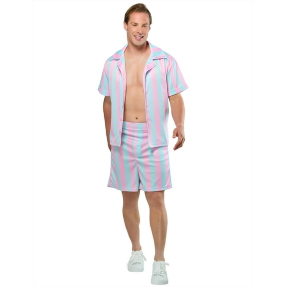 Barbie Movie Beach Ken Costume for Men by Rubies, Medium
