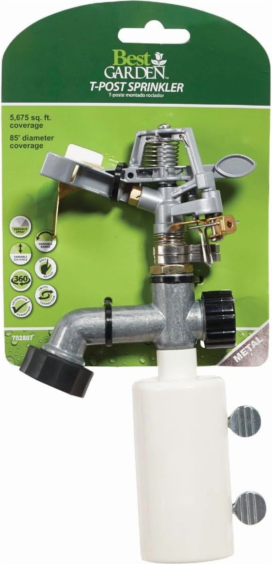 SIM Supply Garden T-Post Sprinkler - 5675 Sq. Ft. Coverage - 1 Each