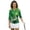 Clover Piano Cat, variant on Uorisanigo Camo Forest Women's Golf Shirt Soft Polyester Spandex Fabric Women's 3/4 Sleeve Athletic Golf Shirts Comfortable Fashion Zip Up Collar Tennis Tops Outing Wear Size S