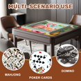 thumbnail image 5 of Mahjong Mat 31.5" x 31.5" Tropical Hibiscus Flowers Pineapples Lanterns Vibrant Watercolor Style Non-Slip Noise Reduction American Mahjong Tiles Table Cover for Dominoes Poker Card Board Games Gift, 5 of 8