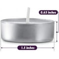 thumbnail image 2 of Montopack Unscented Smokeless White Tealight Candles 100 Pack, 2 of 6