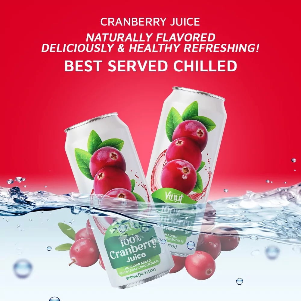 Vinut 16.9 fl oz  100% NFC Cranberry Juice Drink (No Sugar Added)