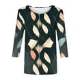 thumbnail image 4 of Yellow Shirt Stylish Gown Plus Size Tees Ladies Valentines Day 3/4 Sleeve Crewneck, 4 of 5