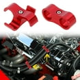 thumbnail image 2 of 4pcs Red AN6 14mm Hose Separator Clamp Fitting Adapter with Wrench for Car Aluminum Alloy, 2 of 6