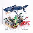 thumbnail image 2 of 3 IN 1 Creative Mechanical Gear Building Blocks, Underwater World Shark Squid Lantern Fish Crab Building Blocks, 2 of 4