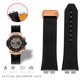 thumbnail image 3 of Correa de reloj de caucho fluorado de piel de vaca de liberación rápida para Hublot Big Bang 411 411 correa de 27 m Pulsera de reloj Junta de acero inoxidable, 3 of 5