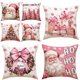 thumbnail image 2 of Funda de almohada navideña de 45CM, cubierta de cojín con dibujos animados de Papá Noel, muñeco de nieve, árbol de Navidad, decoración del hogar, 2024 poliéster, 2 of 4