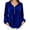 Dark Blue-#010, variant on Velvet Blouses for Women Long Sleeve V Neck Button Down Shirts Ruffle Elegant Vintage Party Tops,Dark Blue 2XL