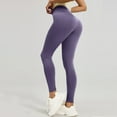thumbnail image 4 of Stichou Womens High Waisted Leggings 2026 Tummy Control Fitness Seamless Yoga Pants Stretchy Buttery Soft Workout Leggings Dark Purple L, 4 of 6