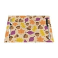 thumbnail image 1 of XMXY Woven Placemats Set of 6 PCS, Acorn Autumn Background Table Mats Washable Heat Resistant Placemats, 1 of 6