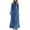 Navy, variant on Women's Fall Ruffle Maxi Dress High Neck Smocked Tie up Boho Fringe Tassel Flowy Long Wedding Dress Red XXL