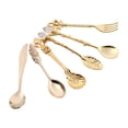 thumbnail image 5 of Retro Spoons Forks, Express Your Personality Polishing Technology Nice 3D Pattern Spoons And Fork, Wedding Gift For Home Table Decoration Birthday Festival Gift, 5 of 5