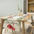 thumbnail image 2 of Christmas Table Runner,Winter Xmas Seasonal Holiday Farmhouse Kitchen Dining Table Decoration ForIndoor Outdoor Home Holiday Party Decor 13x108in, 2 of 5