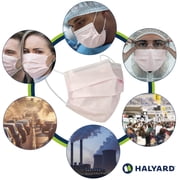 HALYARD Pink Level 1 Procedure Mask with Earloops, 57578 (Box of 50)