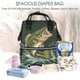 thumbnail image 5 of Fotbe Largemouth Bass jumps out of water Mochila Maternidad - Lona de Sarga Impermeable, Mochila de Pañales de Gran Capacidad con Múltiples Bolsillos y Correas Ajustables, 5 of 6
