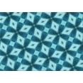 thumbnail image 1 of Ahgly Company Indoor Rectangle Patterned Dark Cyan Green Area Rugs, 2' x 5', 1 of 6
