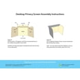 thumbnail image 2 of Classroom Social Distancing, Desktop Privacy Screen Small Pack Of 24, 2 of 2