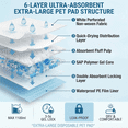 thumbnail image 7 of Dog Pee Pads Extra Large 36"x51", 40 Count Large Puppy Training Pads with Adhesive Tabs, 7 Layers Thick, Super Absorbent, Leak-Proof, Quick-Dry, Potty Pads for Dogs and Puppies, 7 of 7
