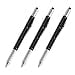 thumbnail image 3 of Stylus Pen, 7-in-1 Multi-Tool Pen Touchscreen Stylus, Ballpoint Pen, Ruler, Level, Phillips Screwdriver and Flathead (3 Pack Black), 3 of 4