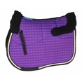 thumbnail image 5 of Horse English Quilted All-Purpose Fleece Cotton Comfort Saddle Pad Purple 72TS36PR, 5 of 5