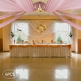 thumbnail image 5 of Dwellnix Wedding Ceiling Drapes in Dark Rose, 6 Panels, 100D Chiffon, Ideal for Weddings, Parties, and Events, Rod Pocket Style, 5 of 6