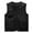 Black, variant on Mens Beach Tops Male Casual Solid Vest Coat Stand Collar Pocket Sleeveless Zipper Fly Pocket Coat Vest