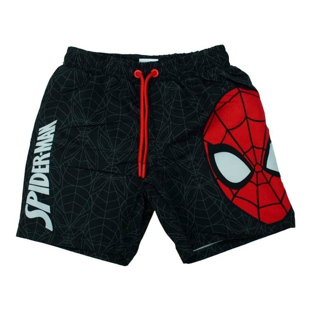 Bermuda Marvel para Niño con Estampado de Spider-Man Negro Talla 6