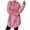 01-Pink, variant on BiZtdJrK Womens Fuzzy Hoodie Sweatshirt Mid Length Winter Thermal Pullover Tops Cozy Fleece Drawstring Sweatshirts Black S