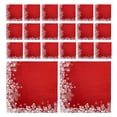 thumbnail image 3 of 20 hojas de servilletas navideñas con diseño de copo de nieve, servilletas de cumpleaños con estampado navideño, pañuelos prácticos para fiesta, decoración de centro de mesa de fiesta, 3 of 5