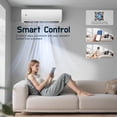 thumbnail image 3 of Upstreman 12000 BTU Mini Split Air Conditioner & Heater, 20 SEER2 115V Split AC Unit, Wall Mounted Heat Pump Air Conditioner with Mounting Bracket, Wifi Enabled, Up to 750 Sq.Ft., 3 of 12