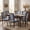 Slate Blue + Dark Walnut, variant on Christopher Knight Home Set of 2 French Country Upholstered Dining Chairs, Rubberwood Frame, Beige