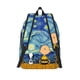 thumbnail image 5 of Mochila para portátil personalizada con paisaje de Van Gogh, Snoopy y Charlie Brown, para hombres y mujeres, mochila para la escuela, estudiantes universitarios, bolsa Peanuts, 5 of 5