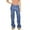 Blue, variant on Timegard Plus Size Cargo Jeans for Women Baggy Straight Leg High Waist Denim Pants Casual Button Trousers with Pockets