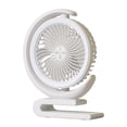 thumbnail image 2 of Ganfancp Ventilador Circulante de Sobremesa Ventilador Rotativo de Sobremesa Hogar y Oficina Carga Usb Gran Iluminación de Energía Eólica Ventilador Pequeño Ofertas de La Semana 1X Ventilador, 2 of 4