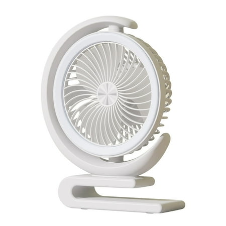 

Bdday Table Fans for Bedroom Desktop Circulating Fan Rotary Desktop Electric Fan Household and Office Usb Charging Large Wind Power Lighting Small Fan Fans for Camping