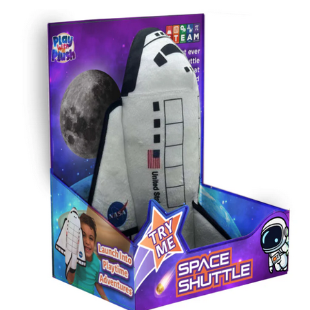 Odyssey Toys Space Shuttle Educational STEAM Toy with Launch Audio Moving Spacecraft with Activity Booklet