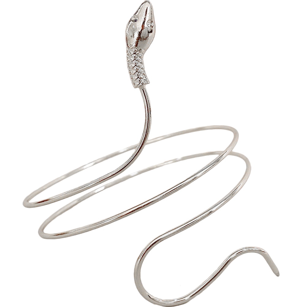 Snake Arm Cuff Statement Pen Charm Bangle Upper Arm Cuff Jewelry for