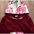thumbnail image 3 of Qiylii Girls Boys 2 Pcs Floral Outfit, Long Sleeve Hooded Tops + Floral Pants, 3 of 7