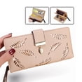 thumbnail image 3 of Item Type: Women Long Leather Wallet Commodity Use: Card bag Product Size(LxWxH): Approx. 19 x 3 x 9cm / 7.5 x 1.2 x 3.5in Material: PU leather, metal, 3 of 7