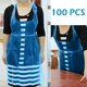thumbnail image 4 of Muyoka 100 delantales desechables de plástico azul para cocinar, pintar y más, empaquetados individualmente, polietileno resistente al agua de 1 mil, 108 x 76 cm. Muyoka Hogar, 4 of 7