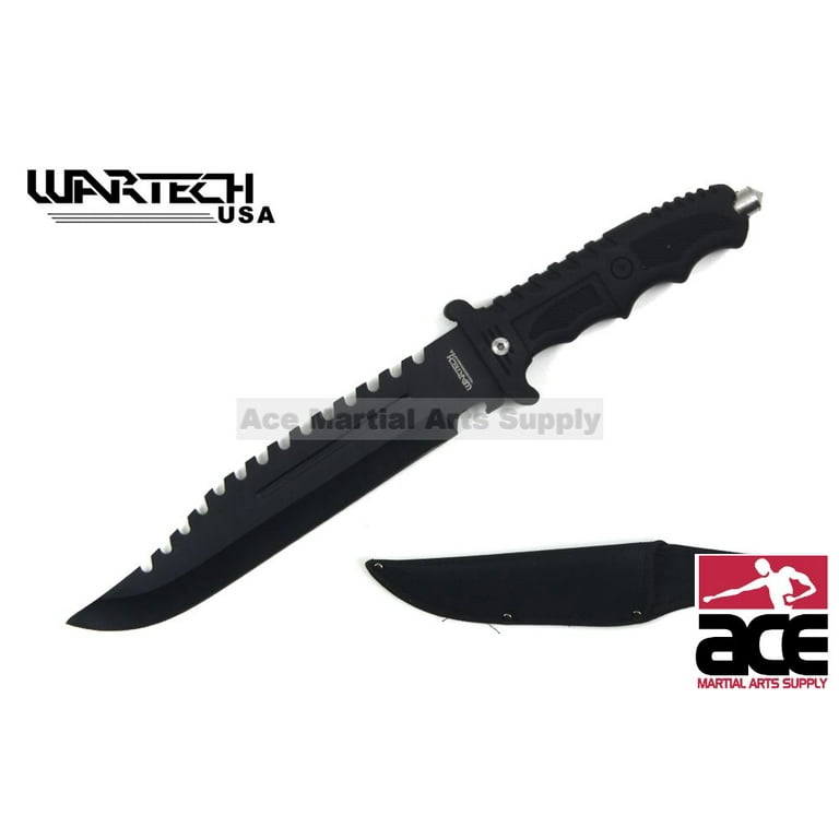  Hunting Knife Tactical Knife Survival Knife 7.5 Fixed Blade  Knife w/ Molle Compatible Kydex Sheath Camping Accessories Survival Kit  Survival Gear Tactical Gear 79873 (Black Stonewash) : Sports & Outdoors