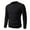 Black, variant on Men's Crew Neck Knit Sweater Long Sleeve Pullover Ribbed Casual Winter Top