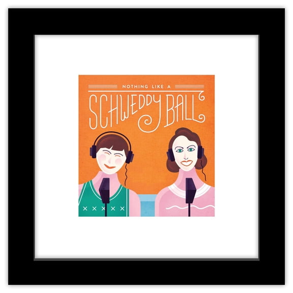 Gallery Pops Saturday Night Live - Schweddy Ball Wall Art, Black Framed Version, 12" x 12"