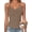 Bm02-Coffee, variant on Tank Top for Women with Built in Bra Lace Adjustable Spaghetti Strap Camisoles Ribbed Slim Basic Tops