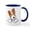 White/Navy Inside, variant on CafePress - Pocket JRT BC2 Mug - 11 oz Ceramic Mug - Novelty Coffee Tea Cup