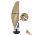thumbnail image 3 of Patio Umbrella Cover 8'-12' Fits Cantilever Offset Umbrella Outdoor Umbrella Covers 420D with Telescopic Rod Water Resistant Parasol Cover Tan, 3 of 8