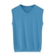 thumbnail image 2 of pstuiky Hombres Tanque, Suéter camisola sin mangas de color liso con cuello en V para hombre Chaleco para hombre xl, 2 of 4
