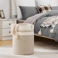 thumbnail image 4 of 2 Pack 58L Grande Cesta de Lavandería de Cuerda Tejida con Asas - Multiusos Cesto para Ropa Sucia, Canasta Ropa Organizadora, para Mantas, Juguetes, Para Sala de Estar, Dormitorio, Baño, 4 of 9